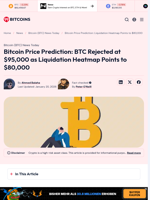 Bitcoin Price Prediction: Liquidation Heatmap Points to $80,000