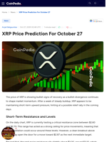 XRP Price Prediction For October 27
