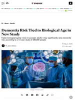 Dementia Risk Tied to Biological Age in New Study - Decrypt