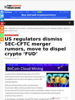 US regulators dismiss SEC-CFTC merger rumors, move to dispel crypto ‘FUD’ - The Crypto News Wire