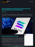 SOL Price Prediction: Dead Momentum and a Sell-Heavy Tape Signal a $100 Flush Before the Real Breakout - Blockchain.News