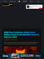SHIB Price Prediction: Golden Cross Pattern Points to $0.0000083 Target by February 2026 - Blockchain.News