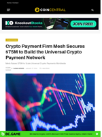 Crypto Payment Firm Mesh Secures $75M to Build the Universal Crypto Payment Network