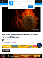 Nick Szabo Warns: Bitcoin Core v30.0 Faces Legal Nightmare