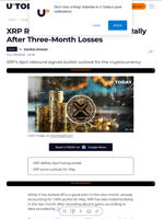 XRP Rebounds With 4.98% April Rally After Three-Month Losses