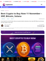 Best Crypto to Buy Now: XRP, Bitcoin, Solana