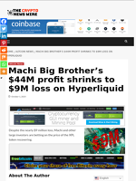 Machi Big Brother’s $44M profit shrinks to $9M loss on Hyperliquid - The Crypto News Wire