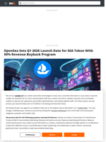 OpenSea Sets Q1 2026 Launch Date for SEA Token With 50% Revenue Buyback Program - Brave New Coin