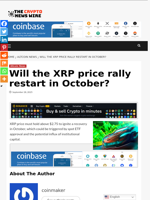 Will the XRP price rally restart in October? - The Crypto News Wire