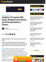 ZetaChain 2.0 Launches With Anuma, Bringing Private Memory and AI Interoperability to Creators