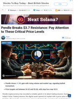 Pendle Breaks $3.7 Resistance: Pay Attention to These Critical Price Levels