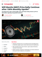 Will MNT Rally Continue After 130 % Monthly Gain?