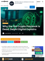 Why the Old Crypto Playbook is Dead, Delphi Digital Explains | Live Bitcoin News