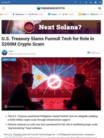 U.S. Treasury Slams Funnull Tech for Role in $200M Crypto Scam