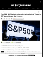 The S&amp;P 500 Failed to Beat Inflation Only 4 Times in 20 Years. Here's the Pattern.