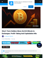 Short-Term Holders Move 46,524 Bitcoin to Exchanges: Profit-Taking And Capitulation Mix | Bitcoinist.com