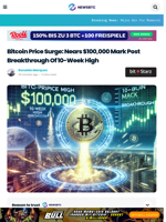 Bitcoin Price Surge: Nears $100,000 Mark Post Breakthrough Of 10-Week High