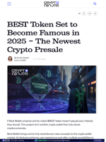 BEST Token Set to Become Famous in 2025 – The Newest Crypto Presale 