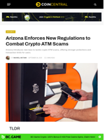 Arizona Enforces New Regulations to Combat Crypto ATM Scams - CoinCentral
