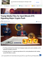 Trump Media Files for Spot Bitcoin ETF