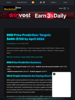 BNB Price Prediction: Targets $680-$720 by April 2026 - Blockchain.News