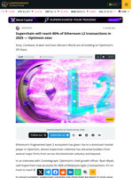 Superchain will reach 80% of Ethereum L2 transactions in 2025 — Optimsm exec