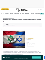 Hezbollah force displays in Lebanon threaten Israel ceasefire stability