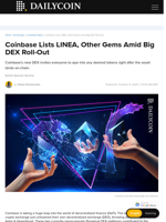 Coinbase Lists LINEA, Other Gems Amid Big DEX Roll-Out - DailyCoin