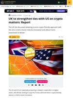 UK Looks to US to Adopt More Crypto-Friendly Approach