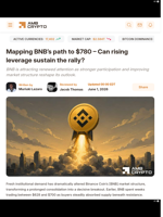 Mapping BNB’s path to $780 - Can rising leverage sustain the rally? - AMBCrypto