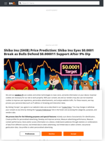 Shiba Inu (SHIB) Price Prediction: Shiba Inu Eyes $0.0001 Break as Bulls Defend $0.000011 Support After 9% Dip - Brave New Coin
