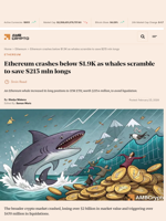 Ethereum crashes below $1.9K as whales scramble to save $215 mln longs - AMBCrypto