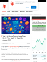 Top 5 AI Meme Tokens Less Than $0.02 Price Mark To Watch