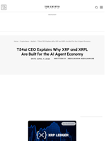 T54ai CEO Explains Why XRP and XRPL Are Built for the AI Agent Economy