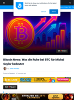 Bitcoin News: Was die Ruhe bei BTC für Michal Saylor bedeutet | Bitcoinist.com