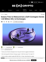 Solana Price Rebound Faces a 1,102% Exchange Inflow Surge