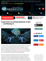 
Crypto Firms Are Cutting Hundreds of Jobs — and Blaming AI | Cryptocurrency News Live | Breaking Crypto News - Realtime Prices, Analysis, Predictions...
