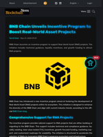 BNB Chain Unveils Incentive Program to Boost Real-World Asset Projects - Blockchain.News
