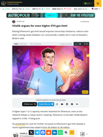 Vitalik argues for even higher ETH gas limit