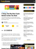 4 Things That May Move Crypto Markets Further This Week