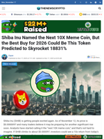Shiba Inu Named the Next 10X Meme Coin, But the Best Buy for 2026 Could Be This Token Predicted to Skyrocket 18831%