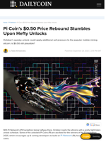 Pi Coin’s $0.50 Price Rebound Stumbles Upon Hefty Unlocks - DailyCoin