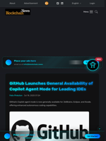 GitHub Launches General Availability of Copilot Agent Mode for Leading IDEs - Blockchain.News