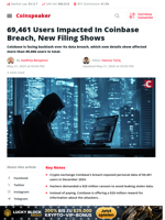 69,461 Users Impacted In Coinbase Breach, New Filing Shows - Coinspeaker