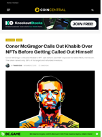 Conor McGregor Calls Out Khabib Over NFTs Before Getting Called Out Himself - CoinCentral