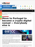 Move to Portugal to become a crypto digital nomad — Everybody else is - The Crypto News Wire