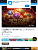 Forget Bitcoin, DeFi Is Bleeding And The Numbers Are Staggering | Bitcoinist.com