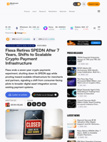 Flexa Retires SPEDN After 7 Years, Shifts to Scalable Crypto Payment Infrastructure – Featured Bitcoin News
