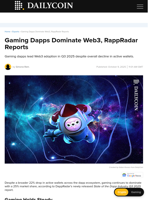Gaming Dapps Dominate Web3, RappRadar Reports - DailyCoin