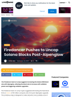 Firedancer Pushes to Uncap Solana Blocks Post-Alpenglow | Live Bitcoin News